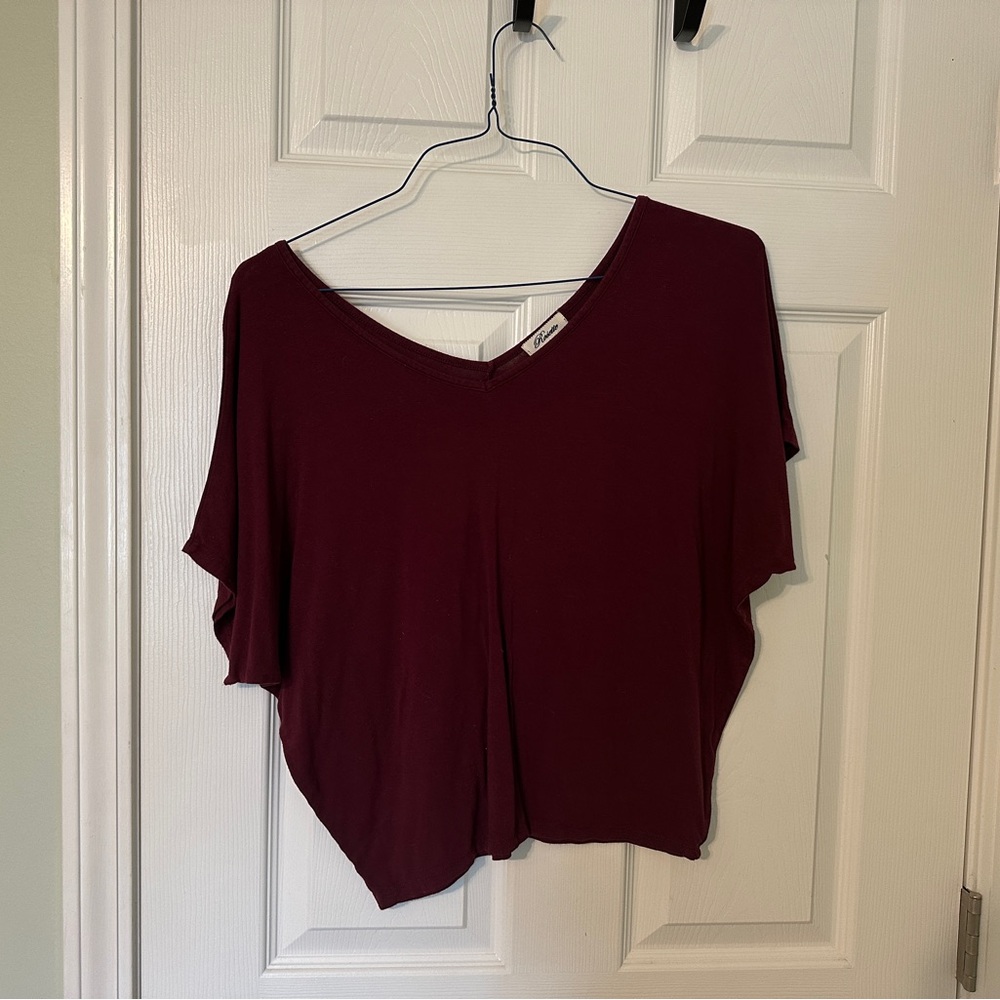 Roulette Rich Burgundy Women's Blouse